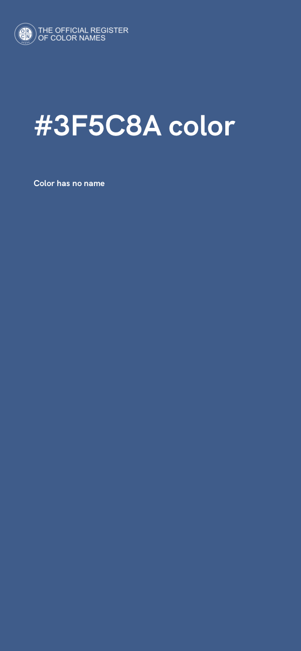 #3F5C8A color image