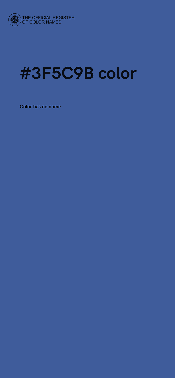 #3F5C9B color image