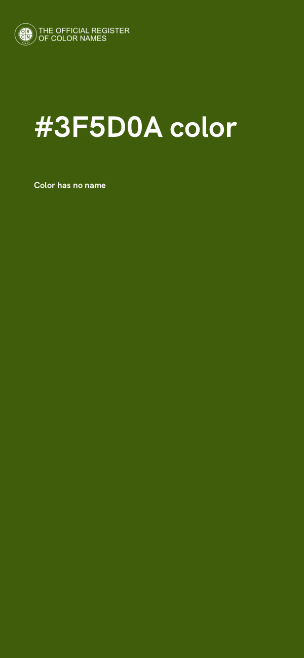 #3F5D0A color image