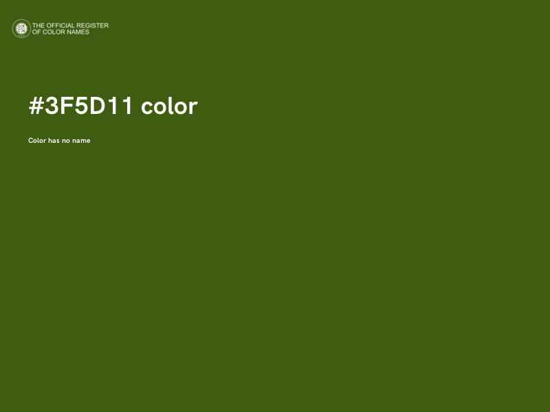 #3F5D11 color image