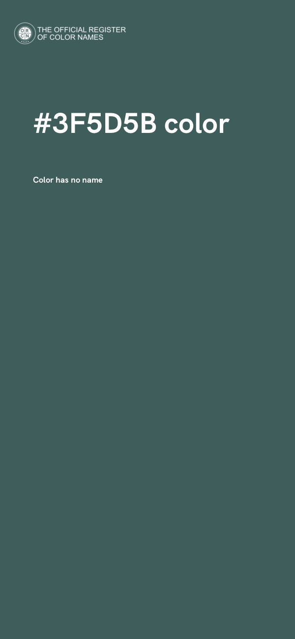 #3F5D5B color image