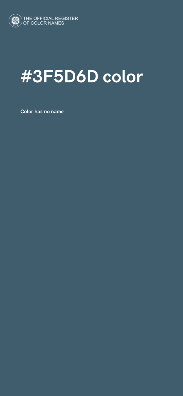 #3F5D6D color image