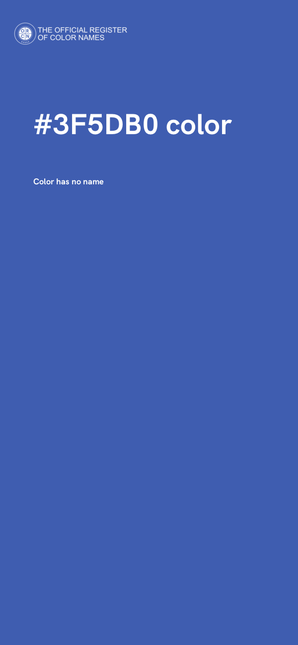 #3F5DB0 color image