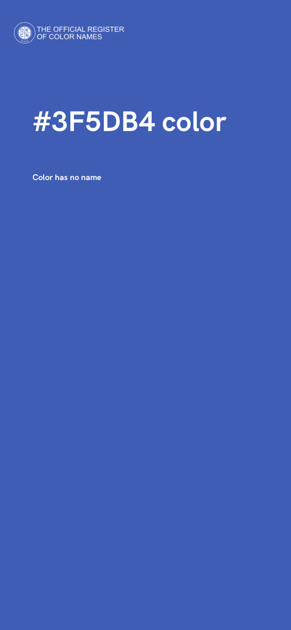 #3F5DB4 color image