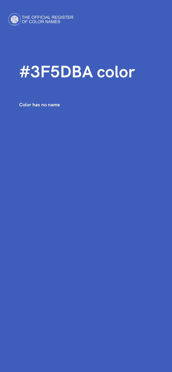 #3F5DBA color image