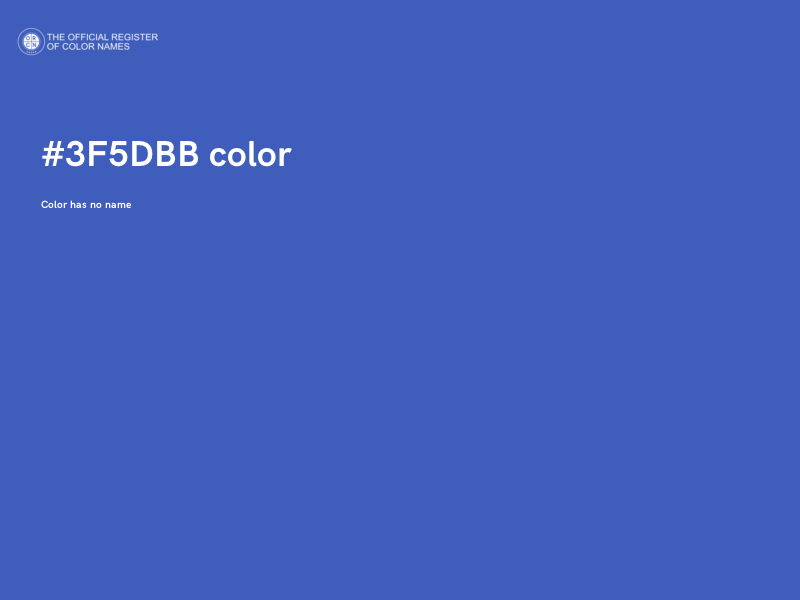 #3F5DBB color image