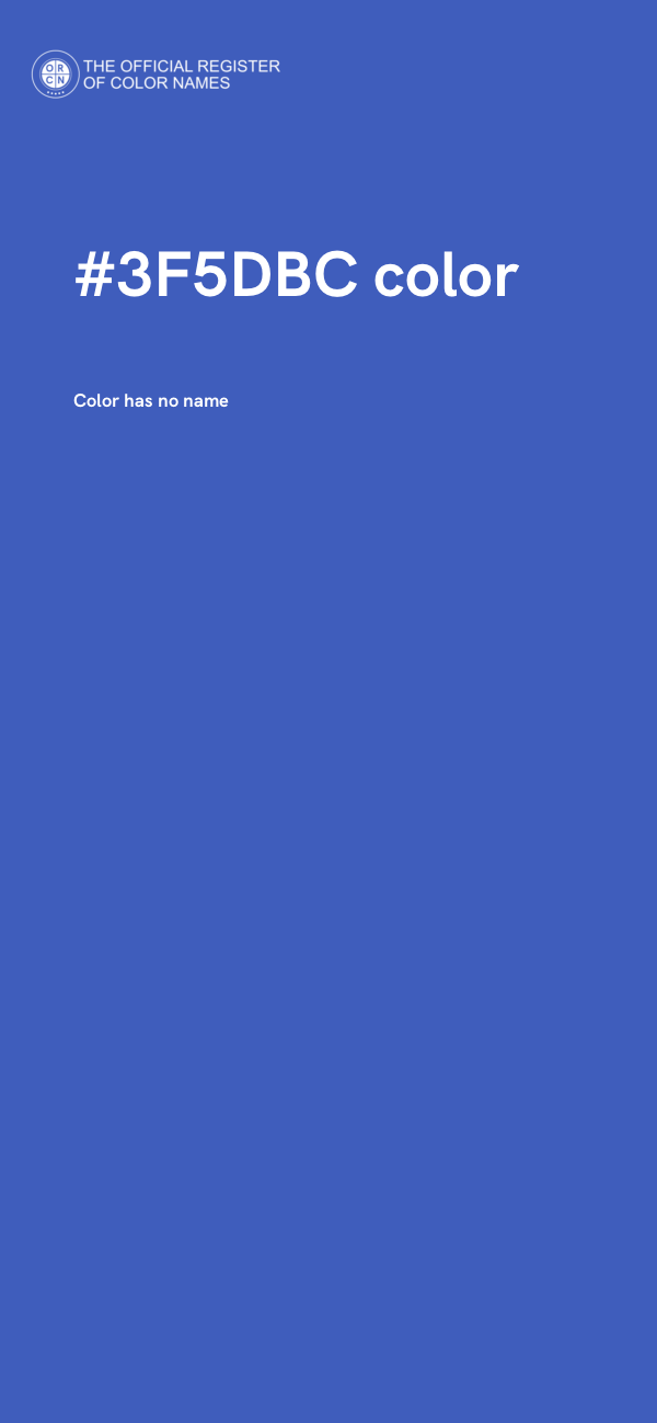 #3F5DBC color image