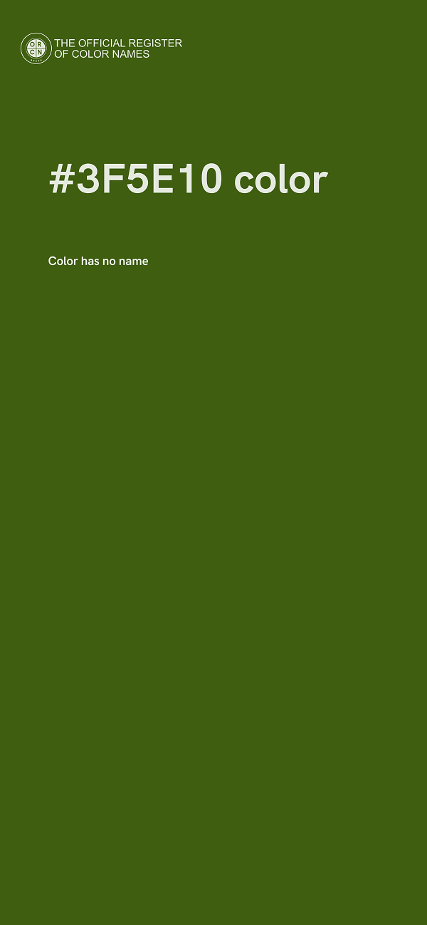 #3F5E10 color image