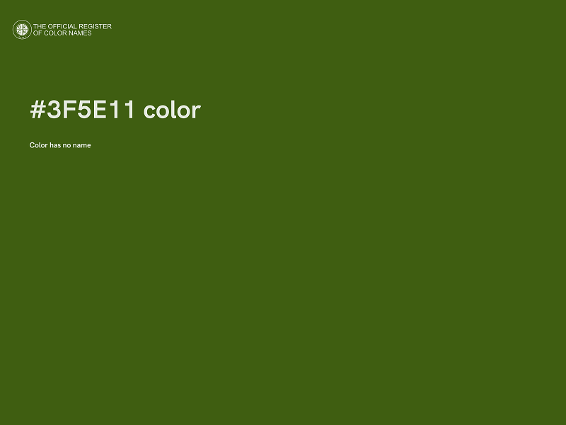 #3F5E11 color image