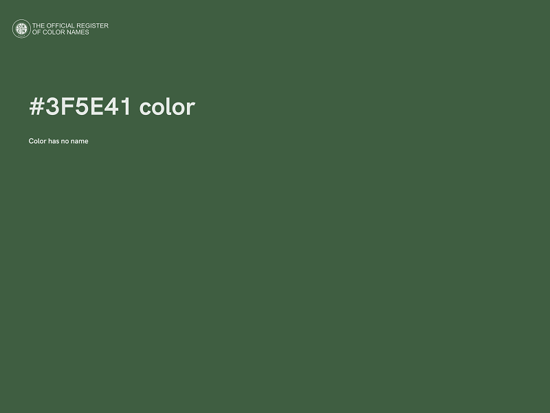 #3F5E41 color image