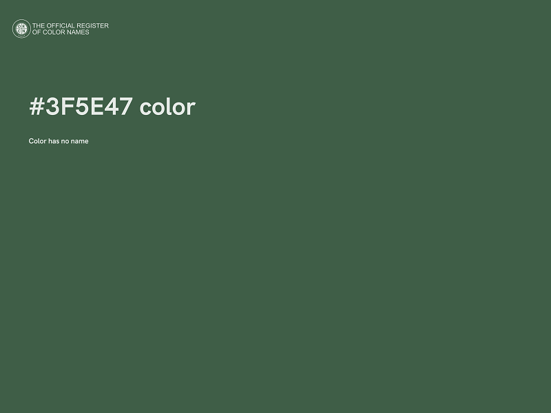 #3F5E47 color image