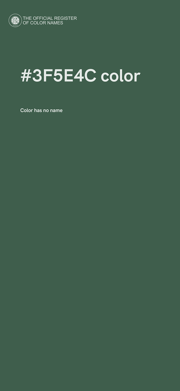#3F5E4C color image
