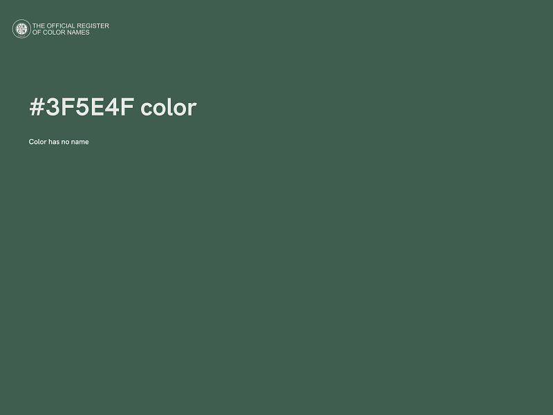 #3F5E4F color image
