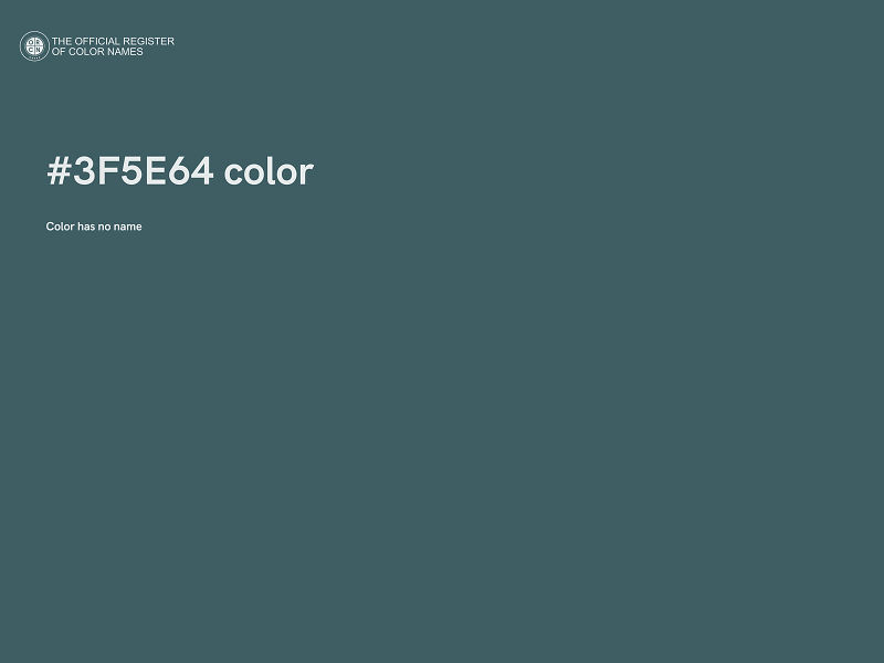 #3F5E64 color image