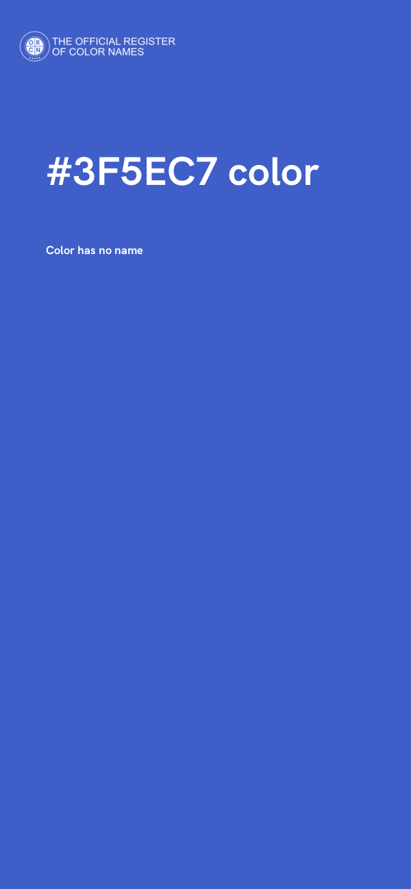 #3F5EC7 color image