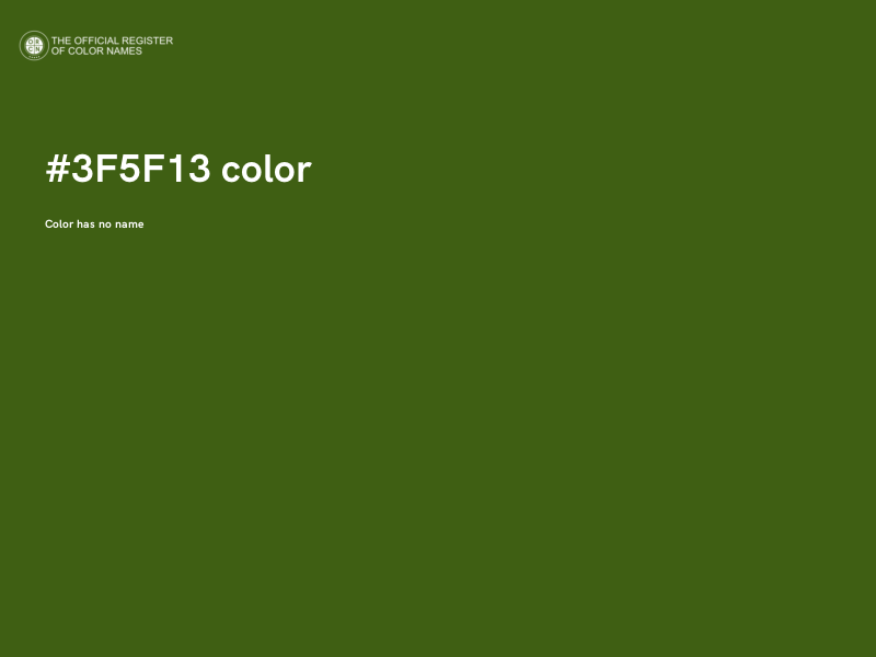 #3F5F13 color image