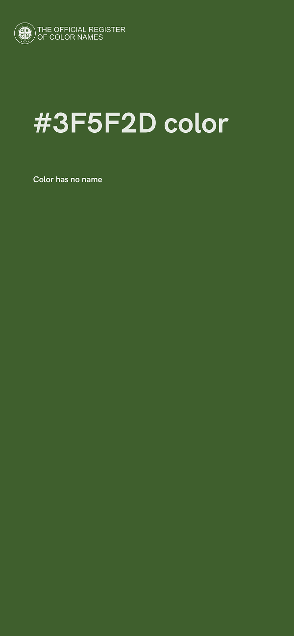 #3F5F2D color image