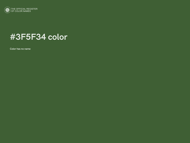 #3F5F34 color image
