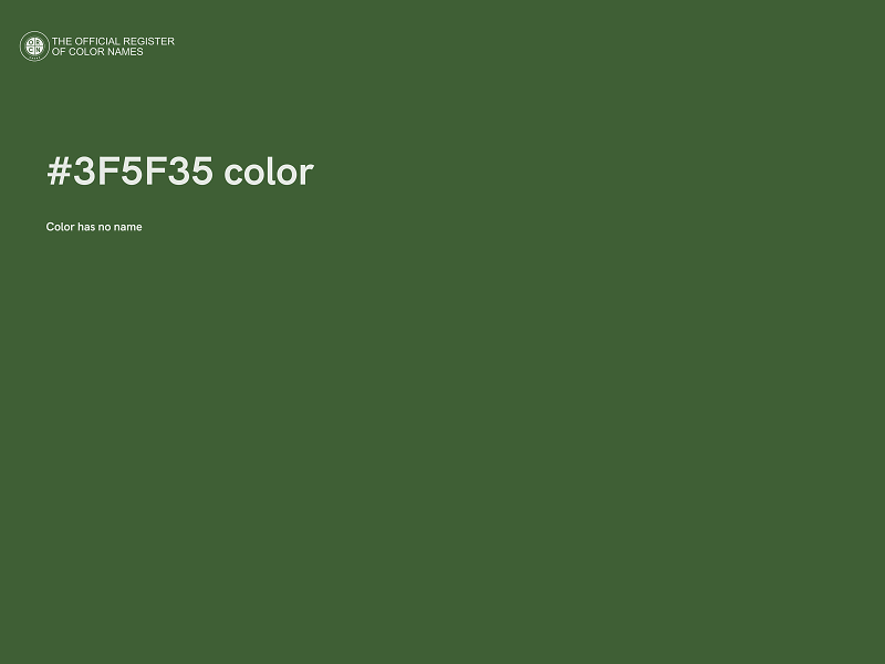 #3F5F35 color image