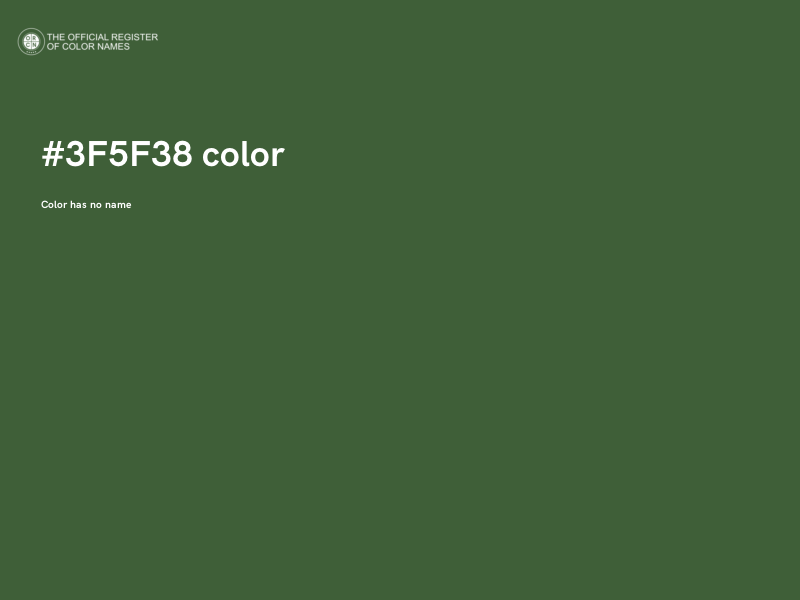 #3F5F38 color image
