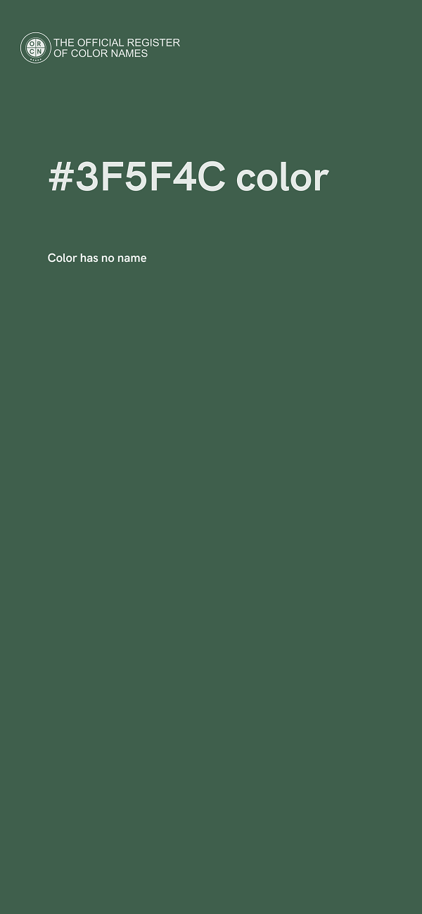 #3F5F4C color image