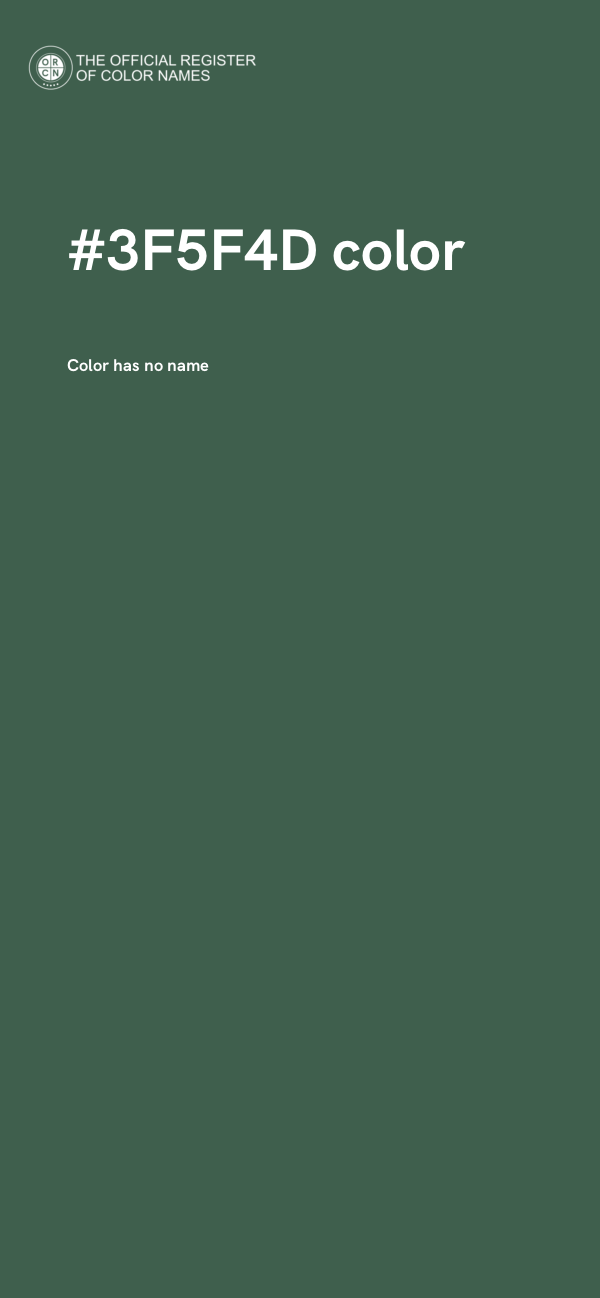 #3F5F4D color image