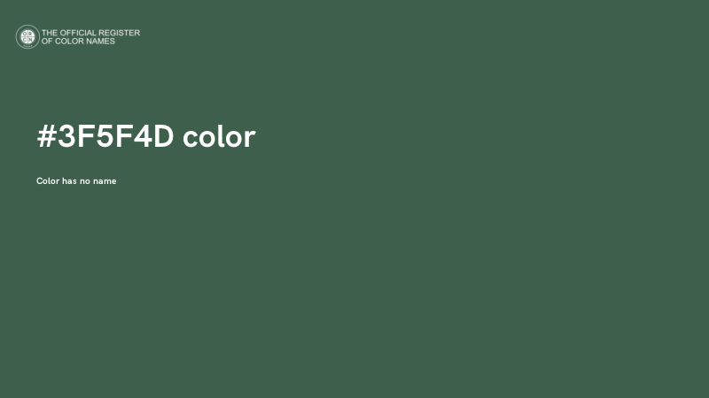 #3F5F4D color image