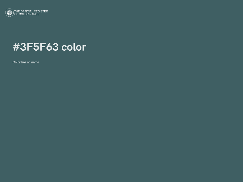 #3F5F63 color image
