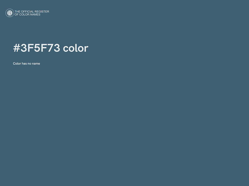 #3F5F73 color image