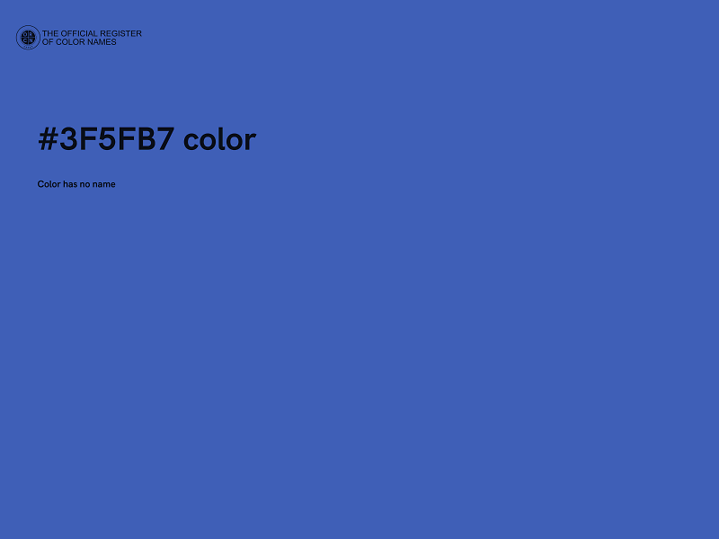 #3F5FB7 color image