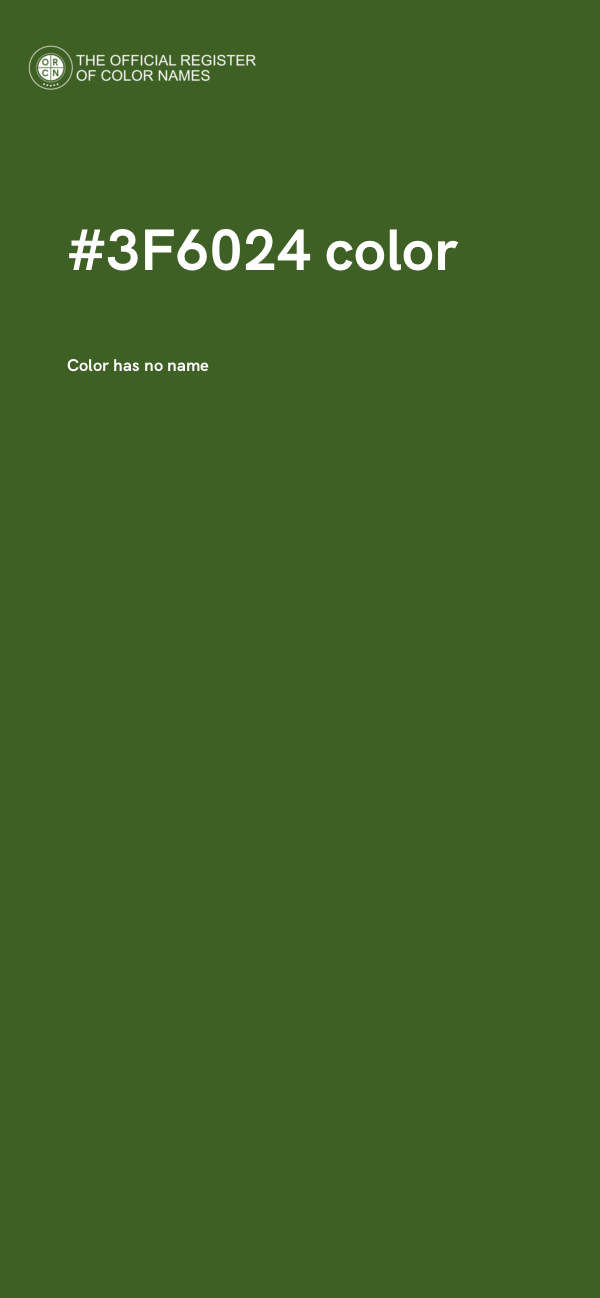 #3F6024 color image