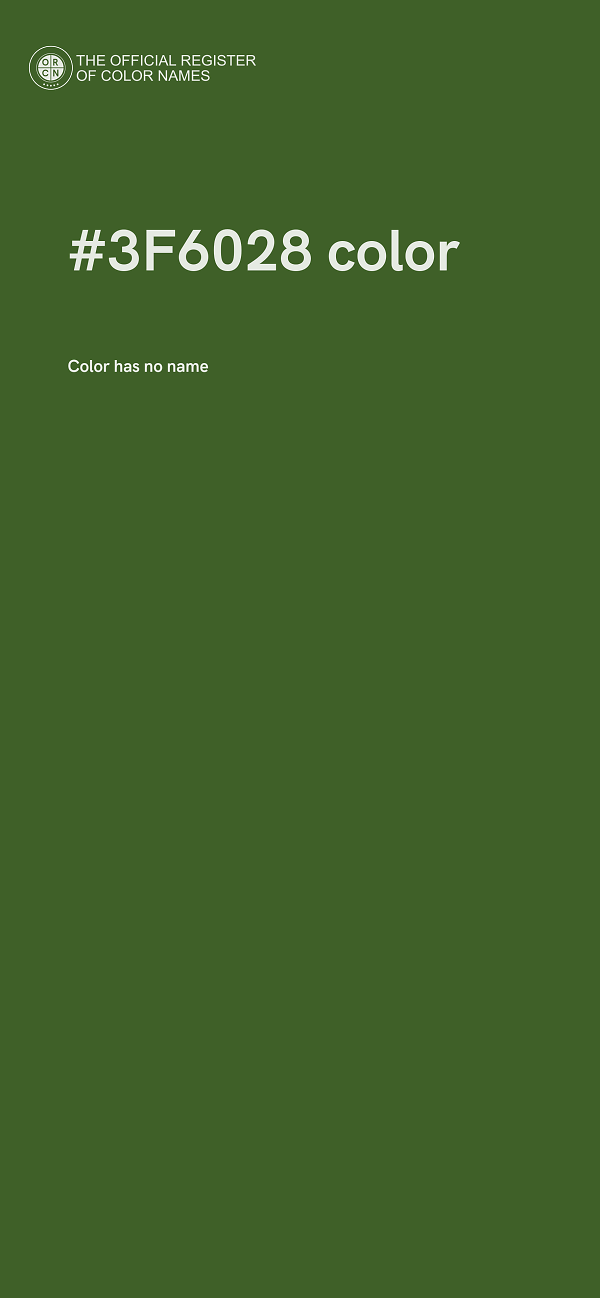 #3F6028 color image
