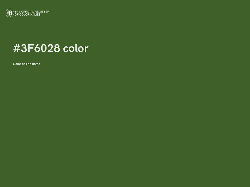 #3F6028 color image