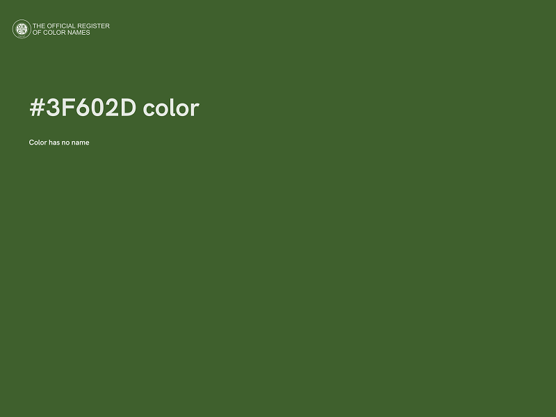 #3F602D color image