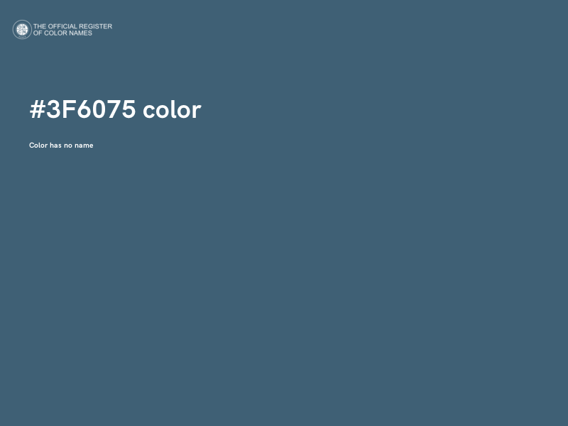 #3F6075 color image