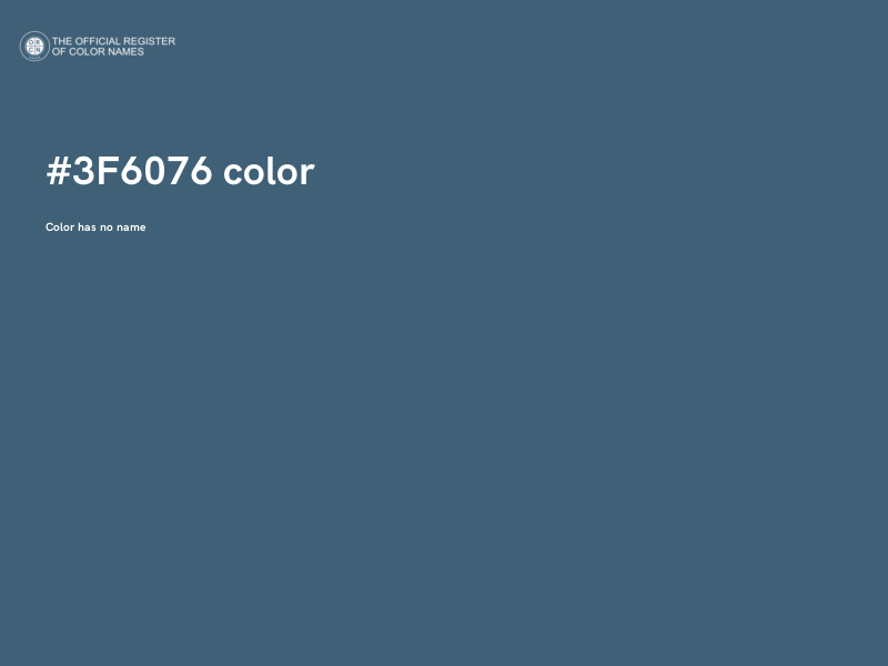 #3F6076 color image