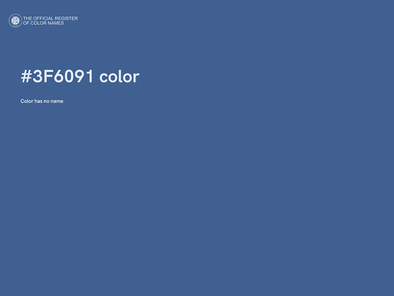 #3F6091 color image