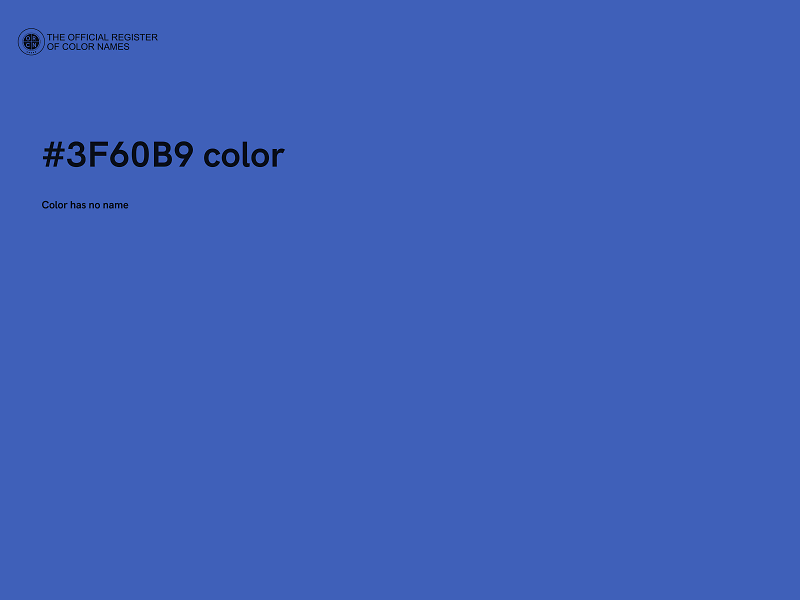 #3F60B9 color image