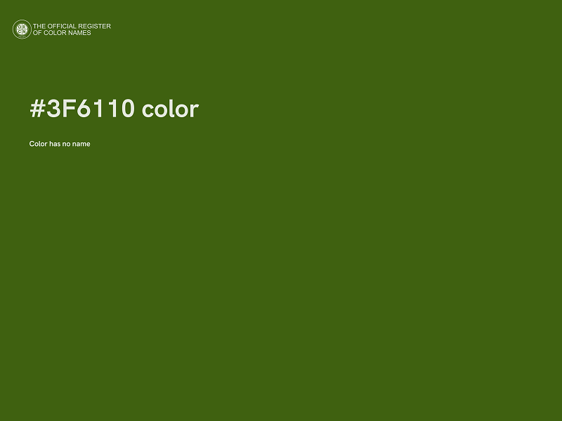#3F6110 color image