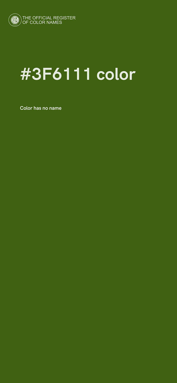 #3F6111 color image