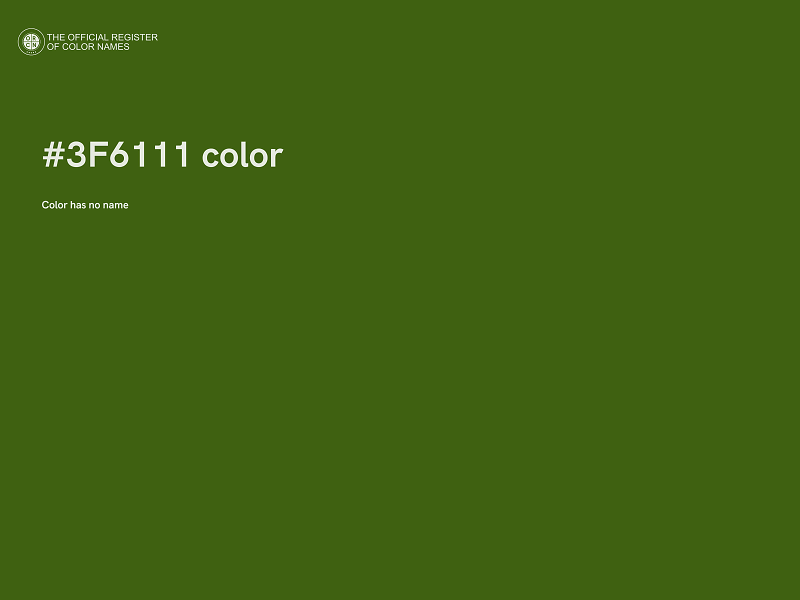 #3F6111 color image