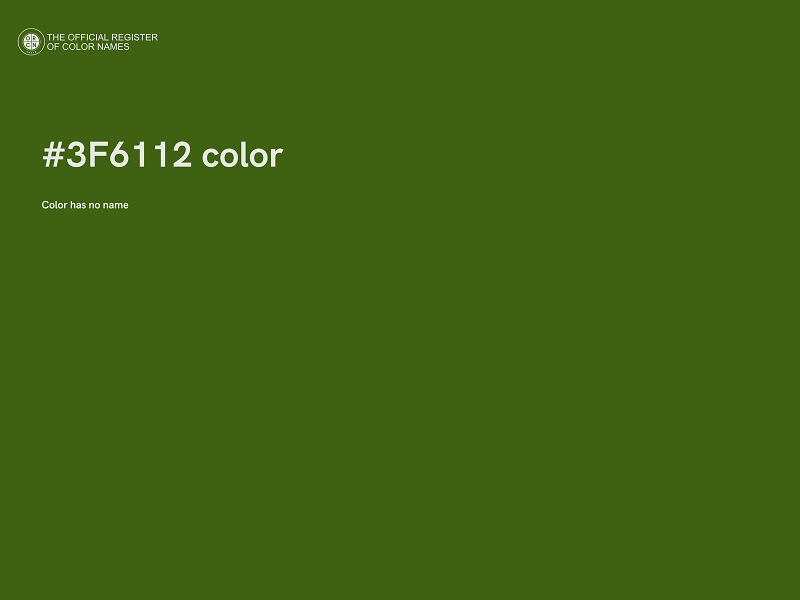 #3F6112 color image