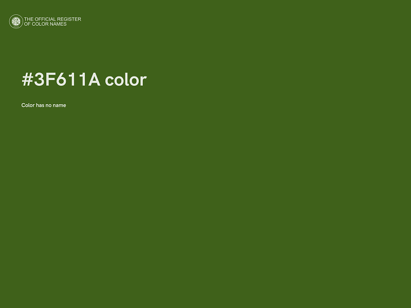 #3F611A color image