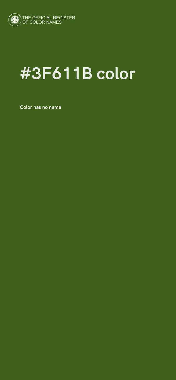 #3F611B color image
