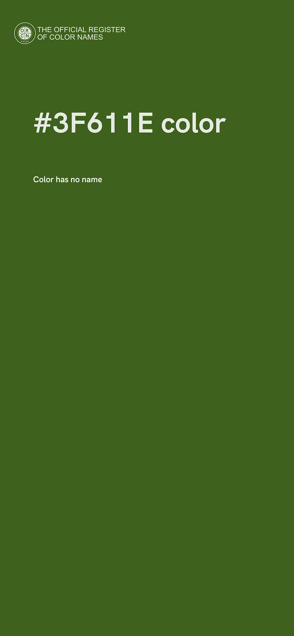 #3F611E color image