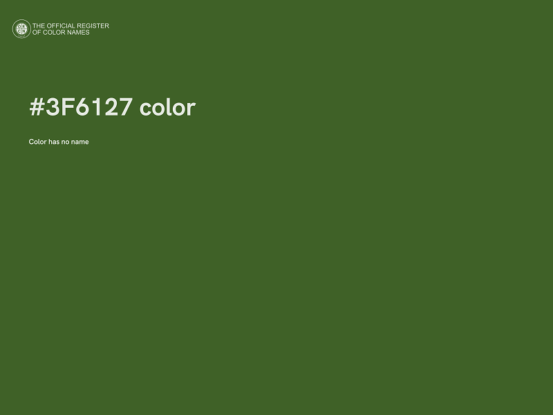 #3F6127 color image