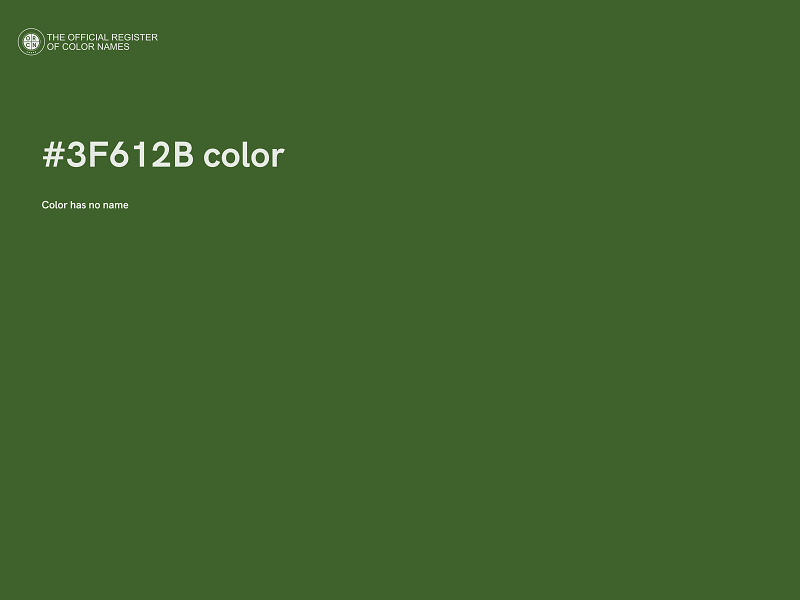 #3F612B color image