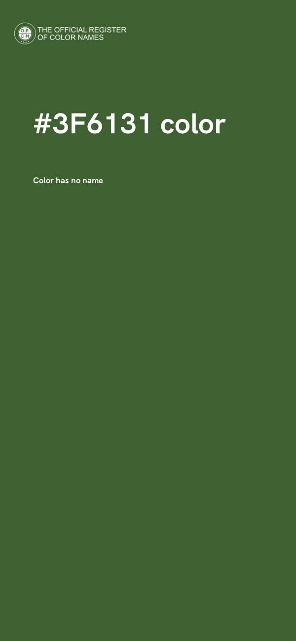 #3F6131 color image