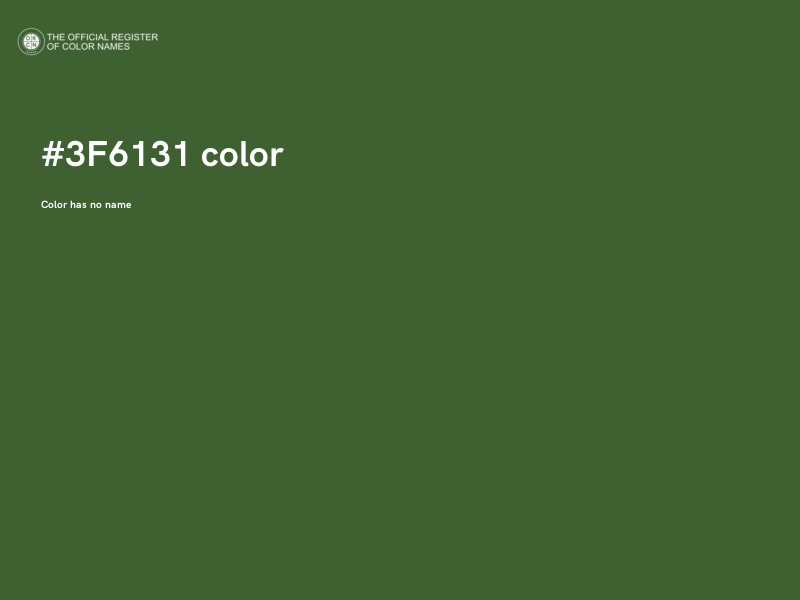 #3F6131 color image