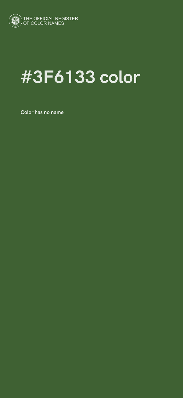 #3F6133 color image